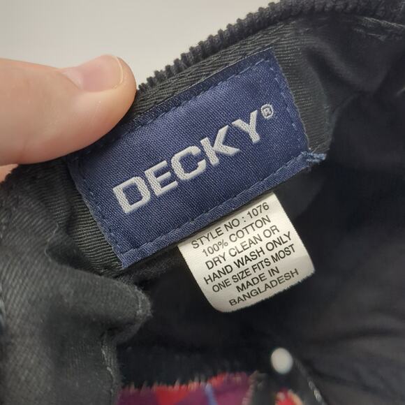 Idaho Patch Snapback Hat Black One Size Adjustable Corduroy Decky - Picture 9 of 9